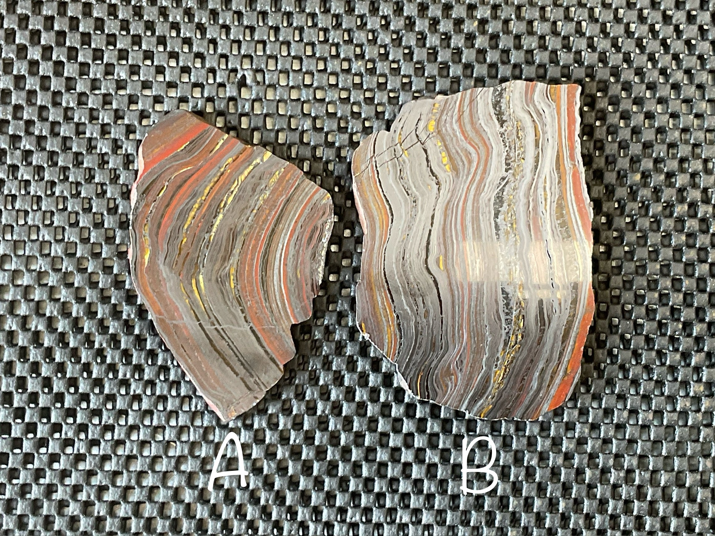 208g Western Australian Tiger Iron Polished Slab B