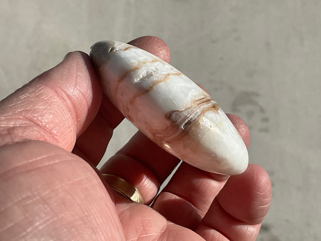 100g Calcite with Aragonite Palmstone 1B
