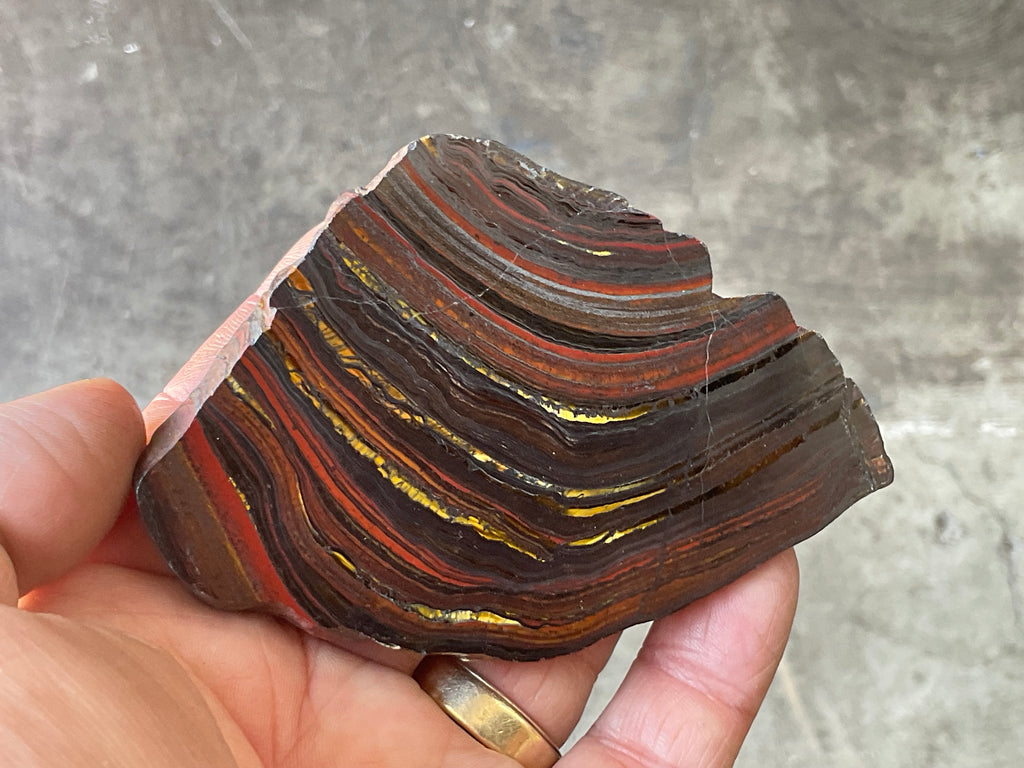 96g Western Australian Tiger Iron Polished Slab A