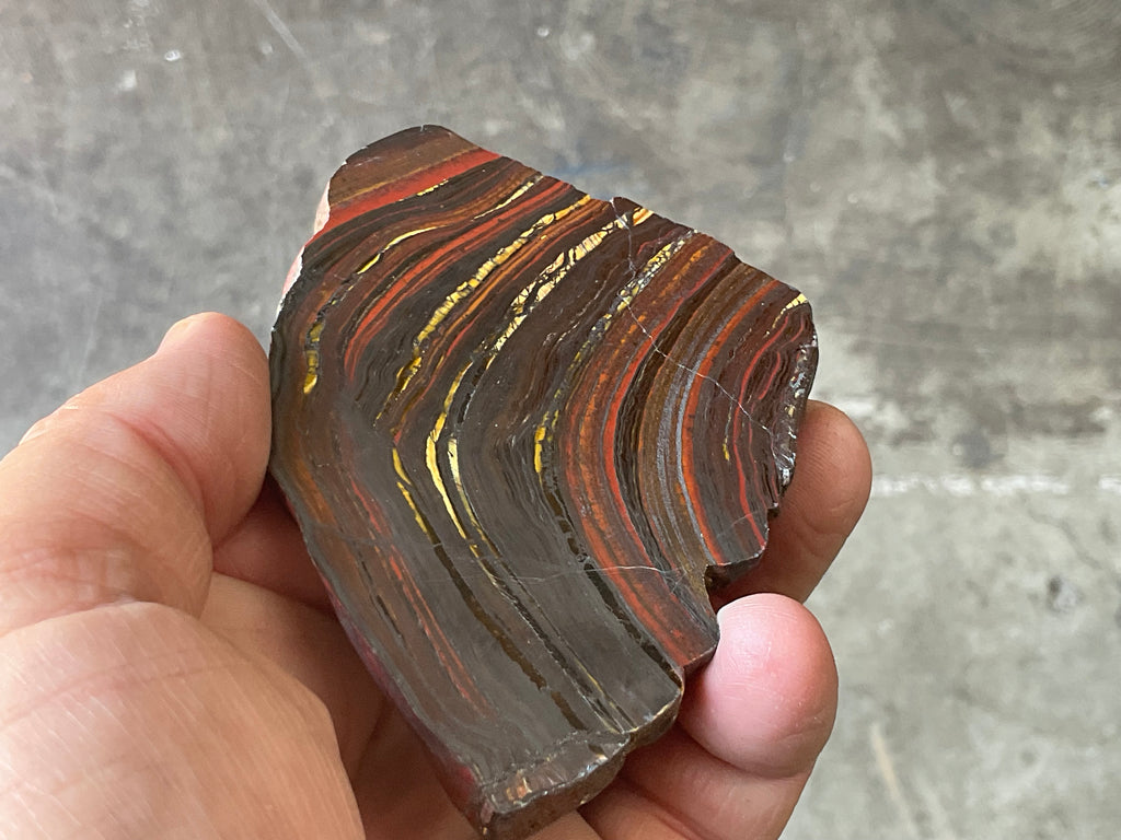 96g Western Australian Tiger Iron Polished Slab A