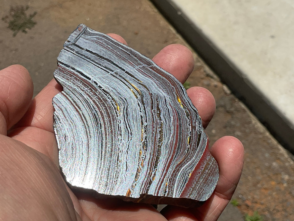 96g Western Australian Tiger Iron Polished Slab A