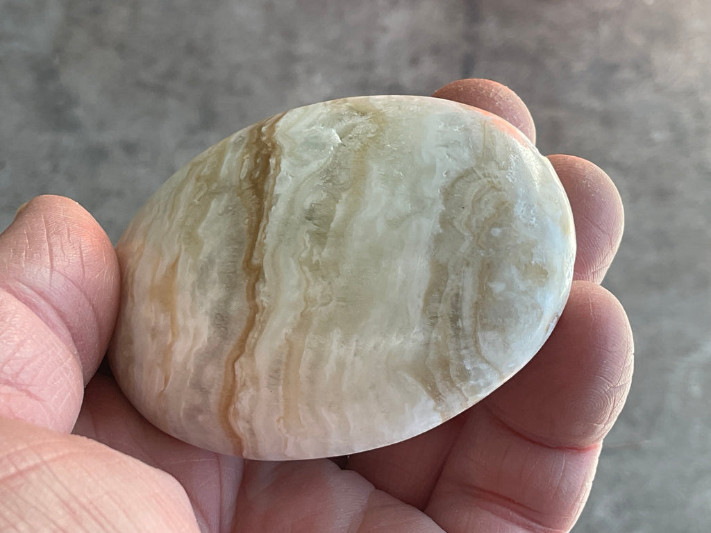 119g Calcite with Aragonite Palmstone 1C