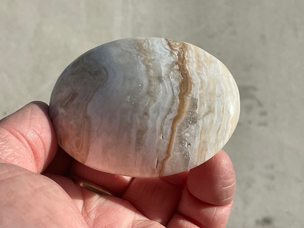 119g Calcite with Aragonite Palmstone 1C