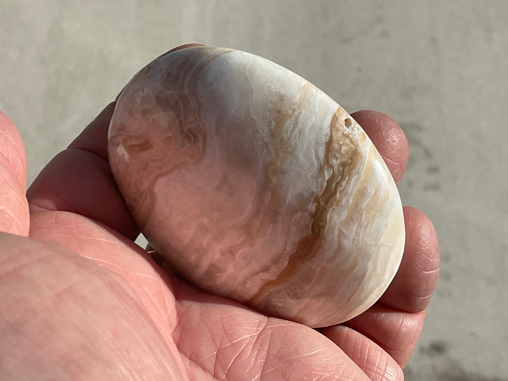 119g Calcite with Aragonite Palmstone 1C