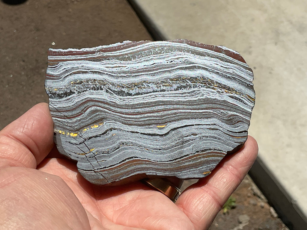 208g Western Australian Tiger Iron Polished Slab B