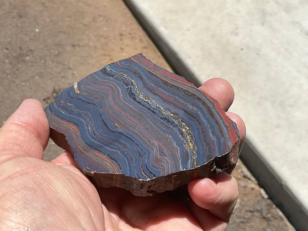 208g Western Australian Tiger Iron Polished Slab B