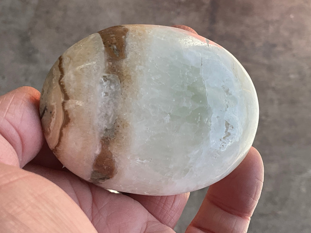 152g Calcite with Aragonite Palmstone 2A