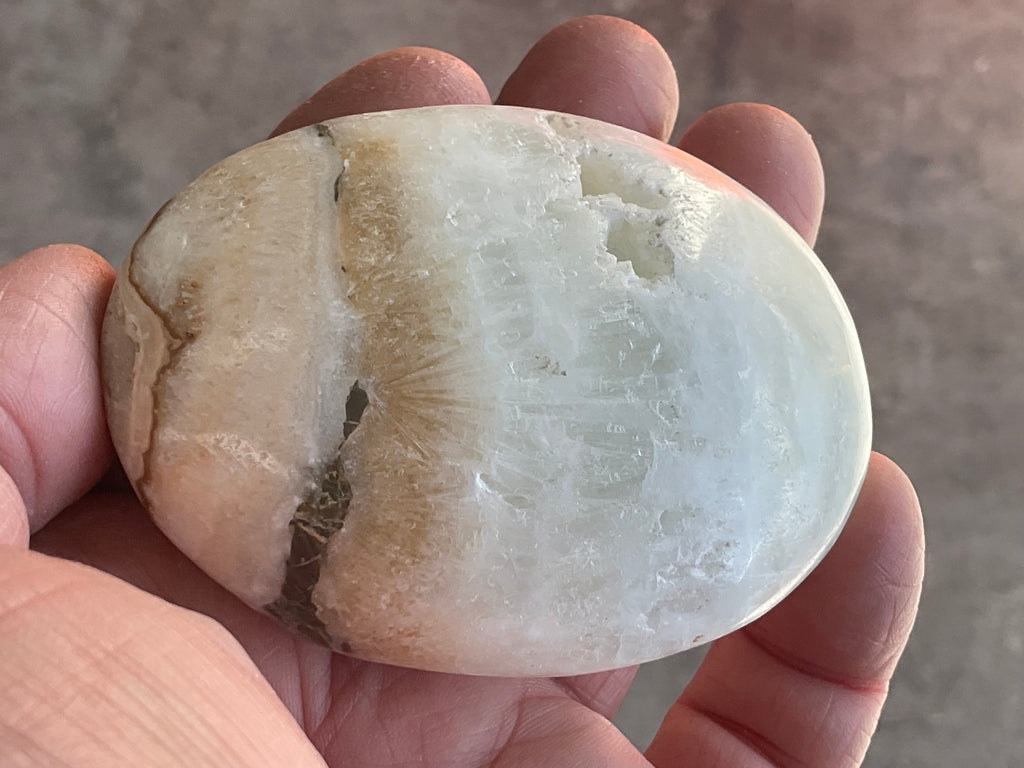 152g Calcite with Aragonite Palmstone 2A