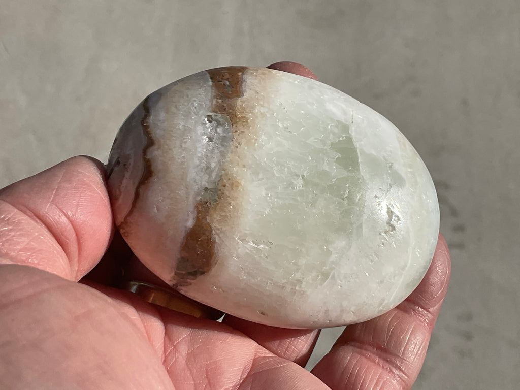 152g Calcite with Aragonite Palmstone 2A