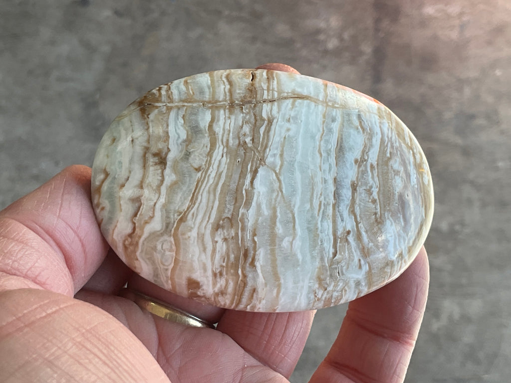 135g Calcite with Aragonite Palmstone 2B