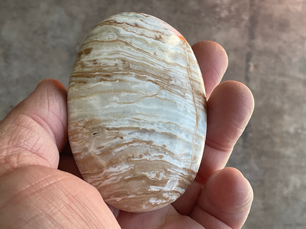 135g Calcite with Aragonite Palmstone 2B