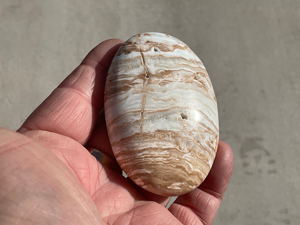 135g Calcite with Aragonite Palmstone 2B