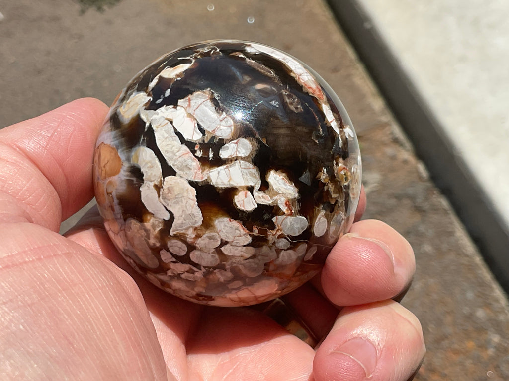 222g Western Australian “Peanut Wood” Sphere 2A