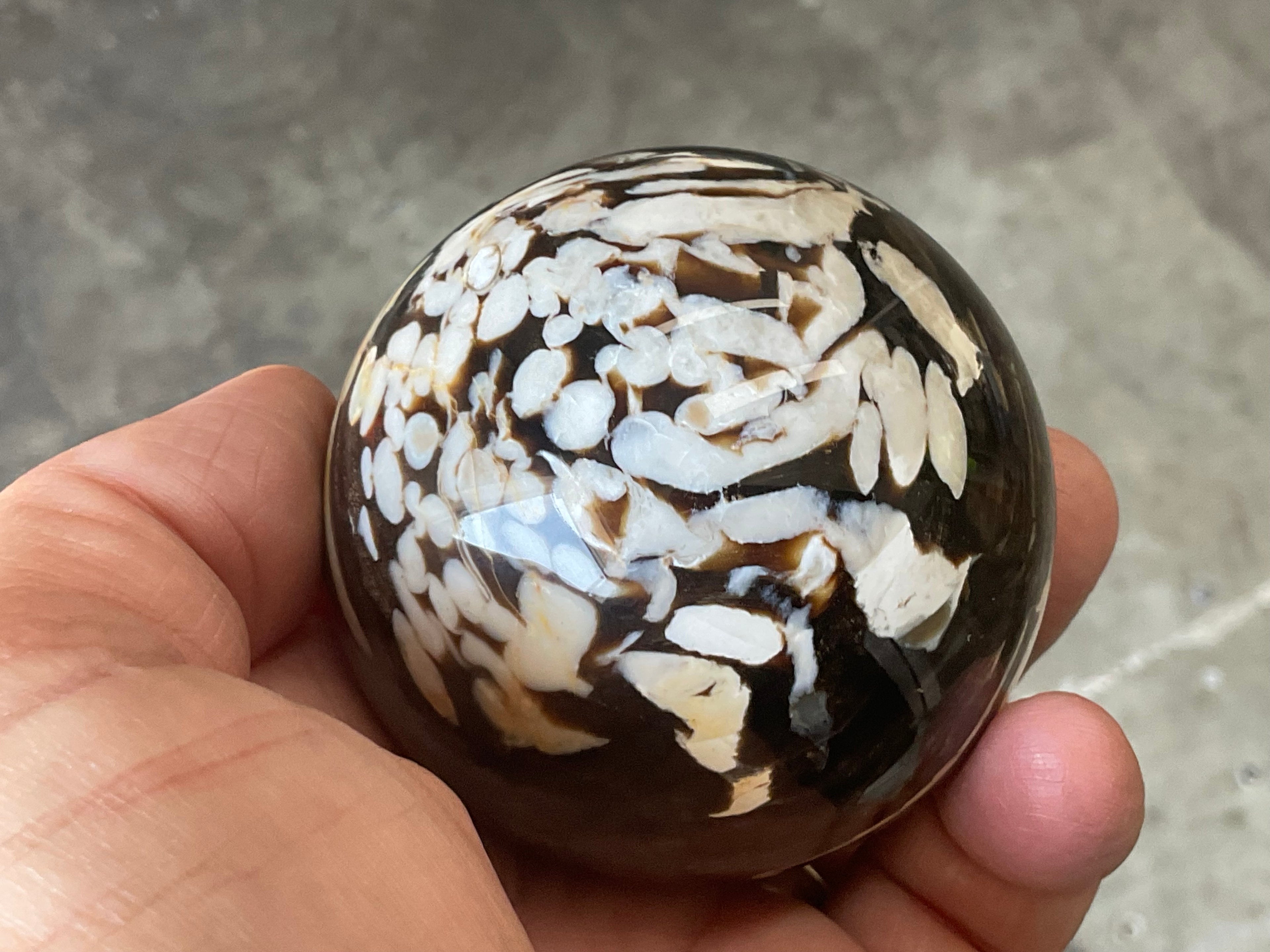 304g Western Australian “Peanut Wood” Sphere 3A
