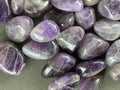 Chevron Amethyst Tumbled Stones