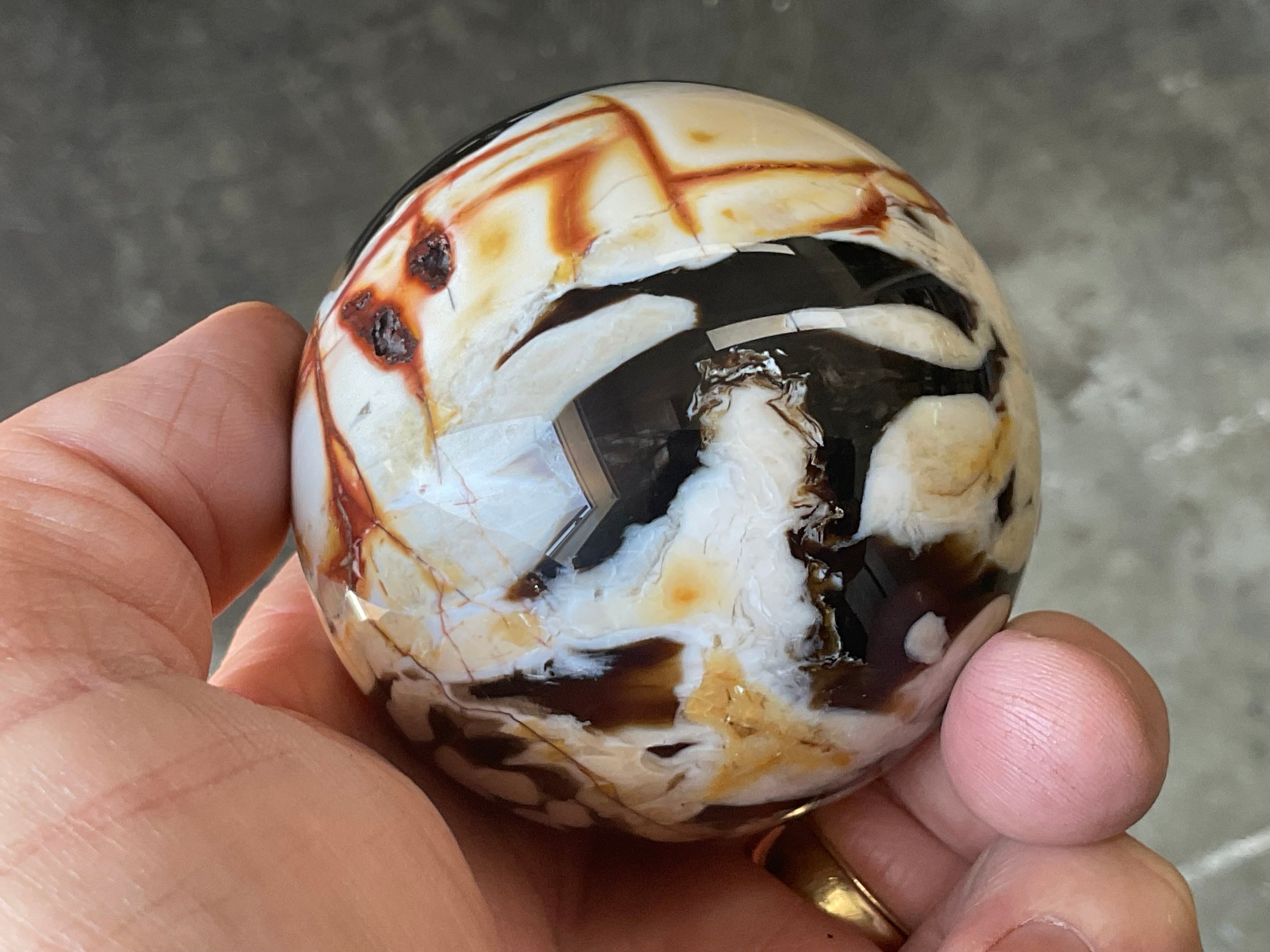 308g Western Australian “Peanut Wood” Sphere 3B