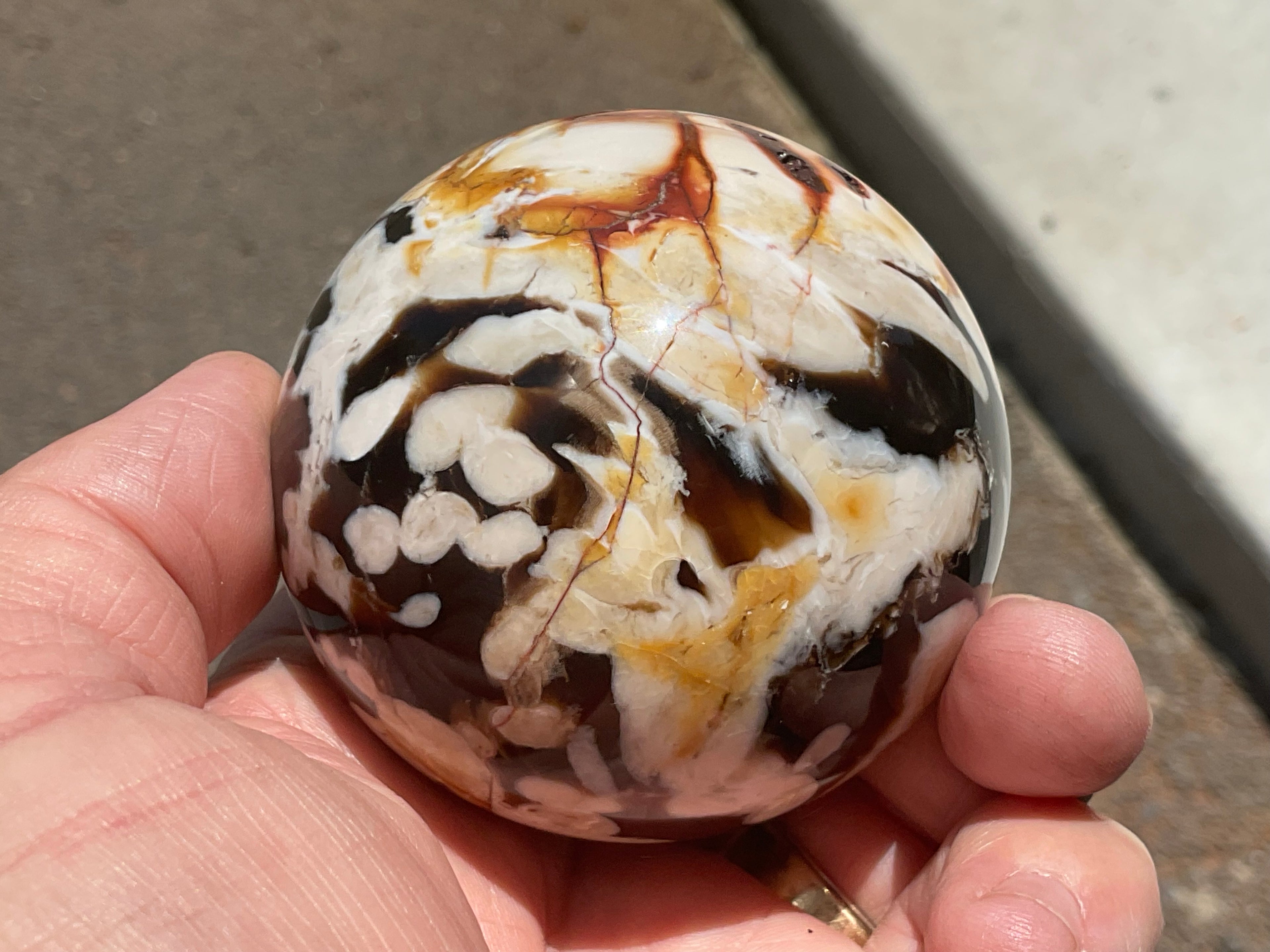 308g Western Australian “Peanut Wood” Sphere 3B