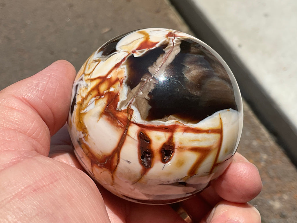 308g Western Australian “Peanut Wood” Sphere 3B