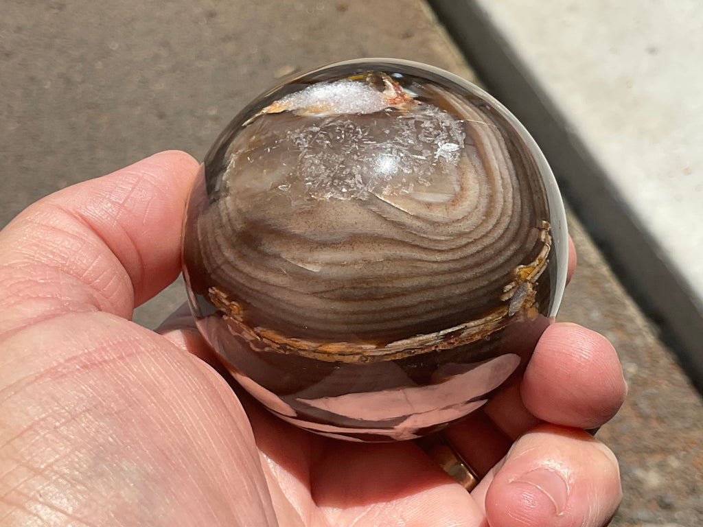 334g Western Australian “Peanut Wood” Sphere 4B