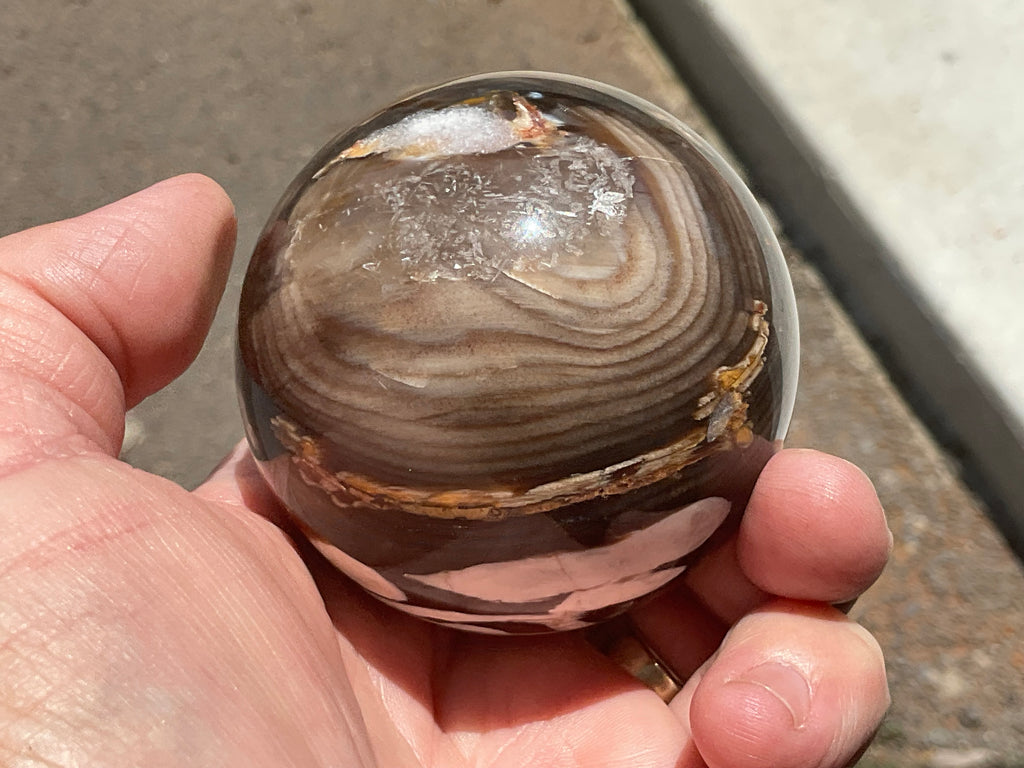 334g Western Australian “Peanut Wood” Sphere 4B