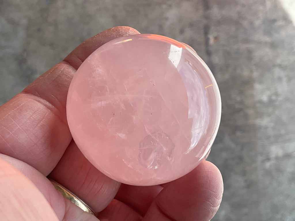 78g Rose Quartz Palmstone 1C