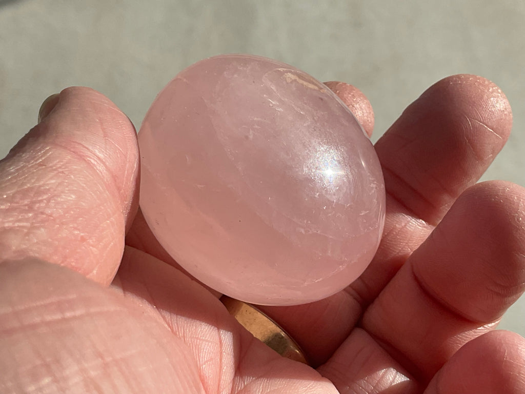78g Rose Quartz Palmstone 1C