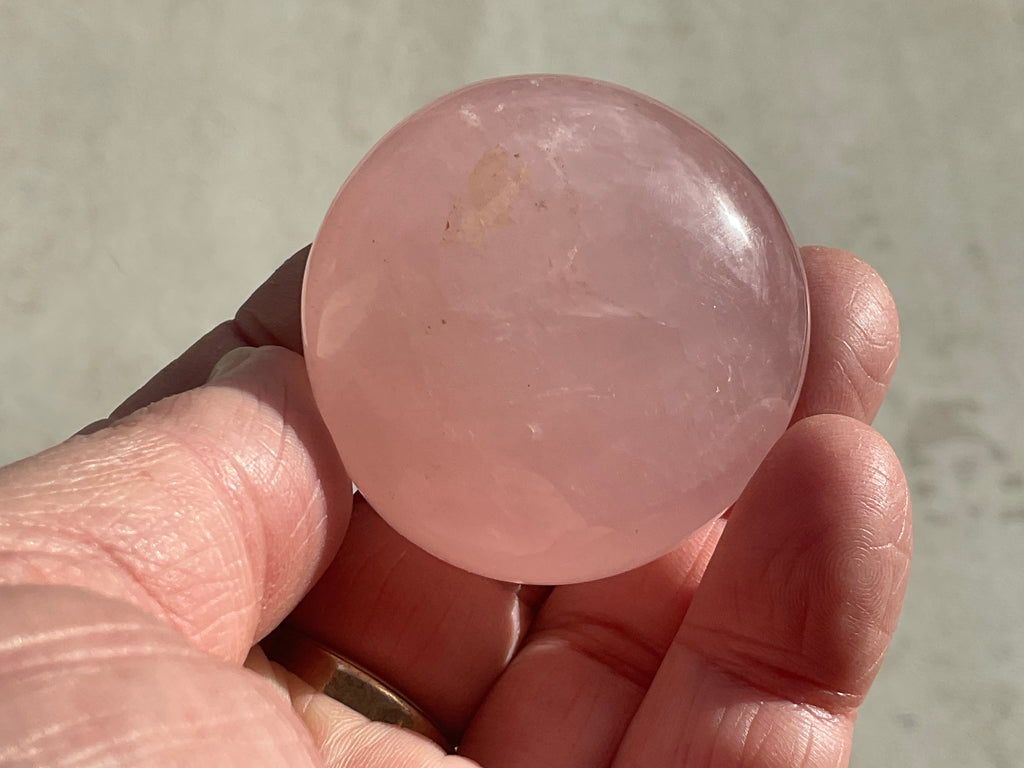 78g Rose Quartz Palmstone 1C