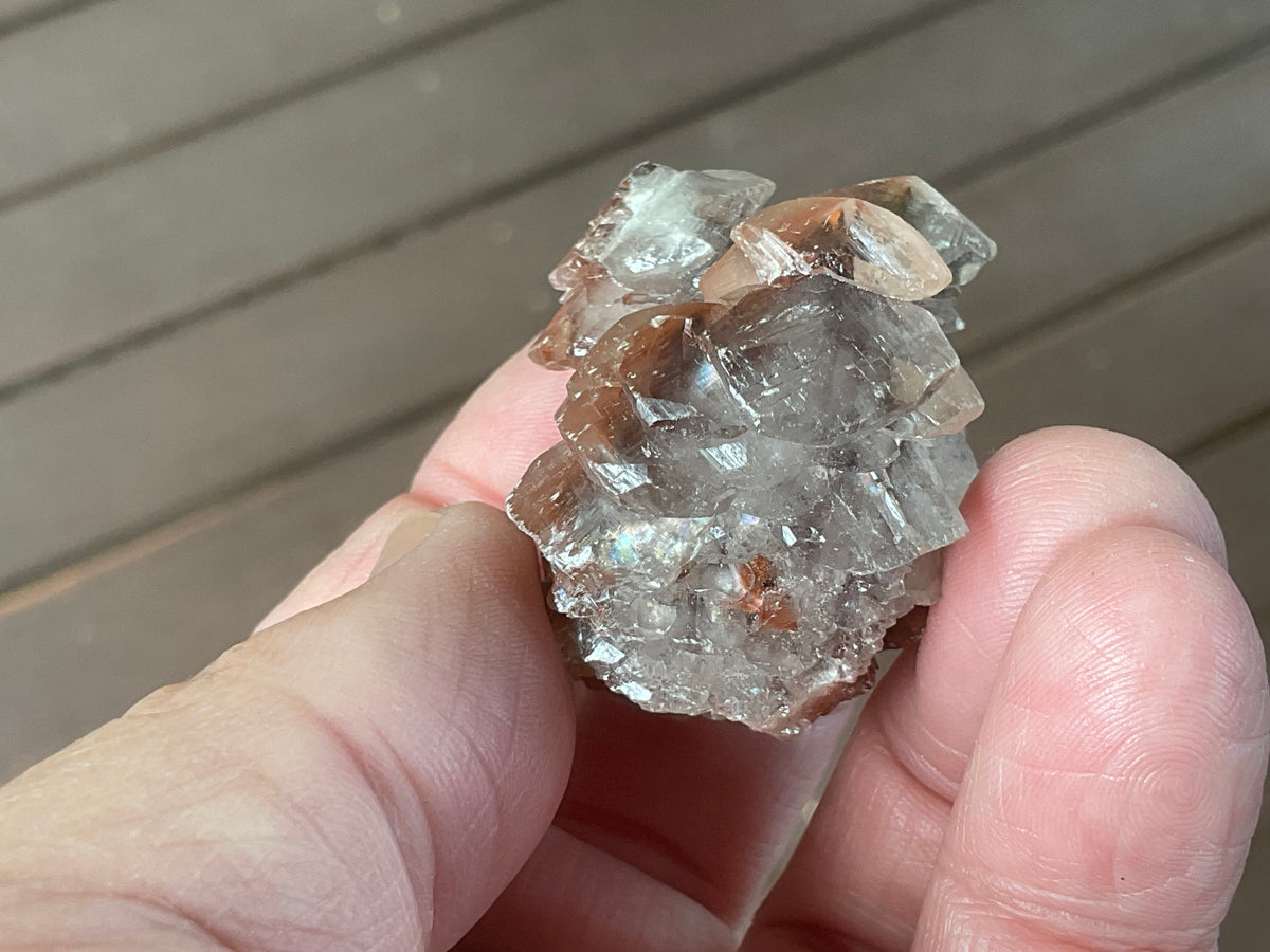 40g Red Pagoda Calcite Specimen 9A from Hubei, China