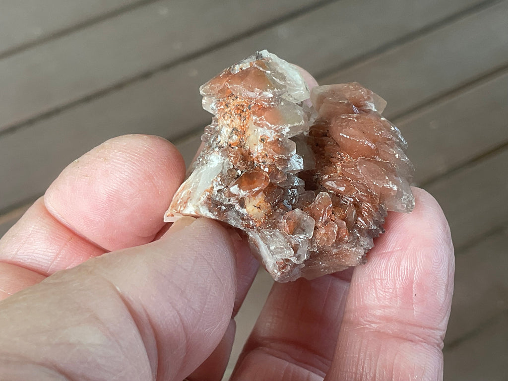 40g Red Pagoda Calcite Specimen 9A from Hubei, China