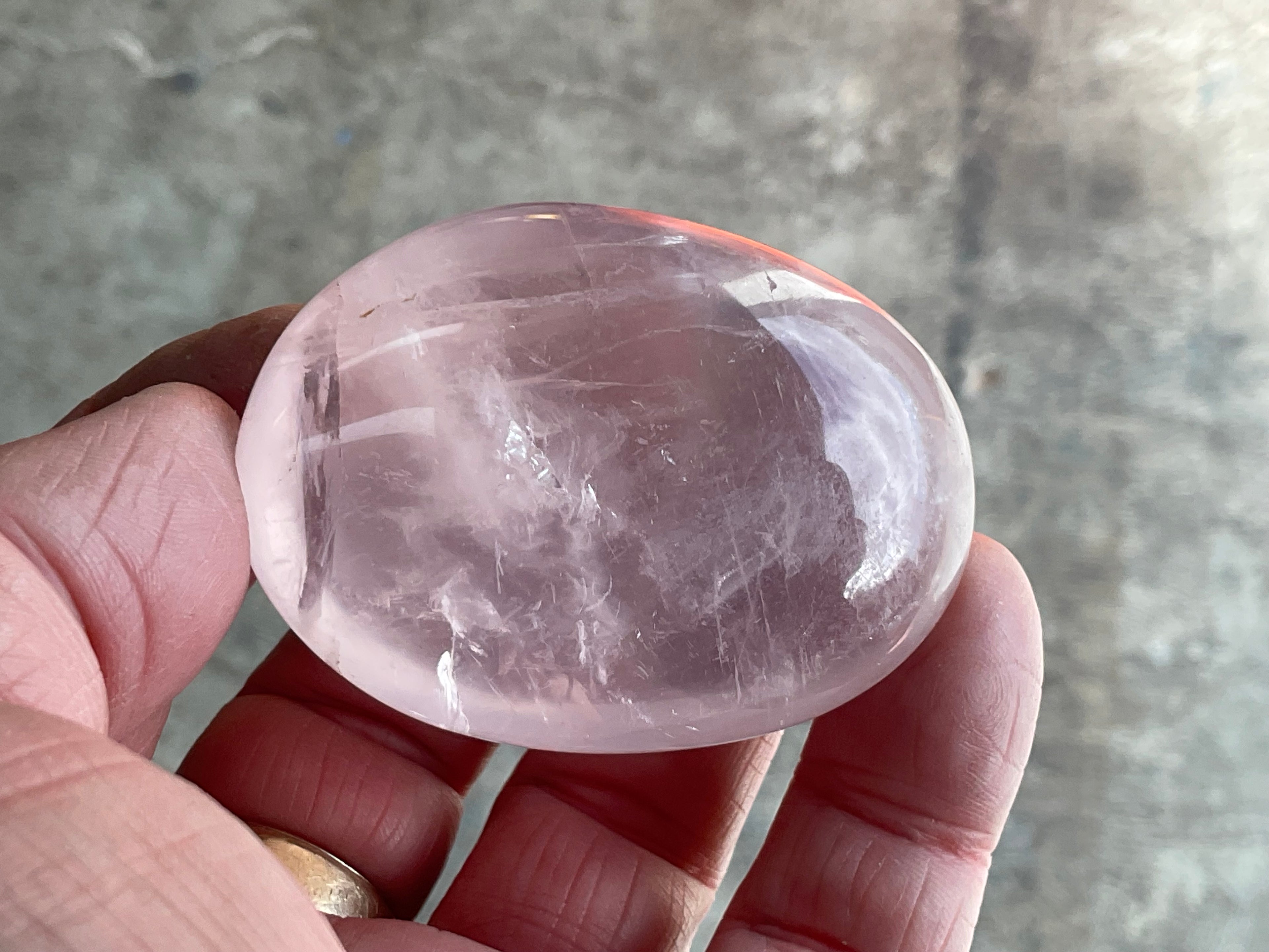 78g Rose Quartz Palmstone 3C