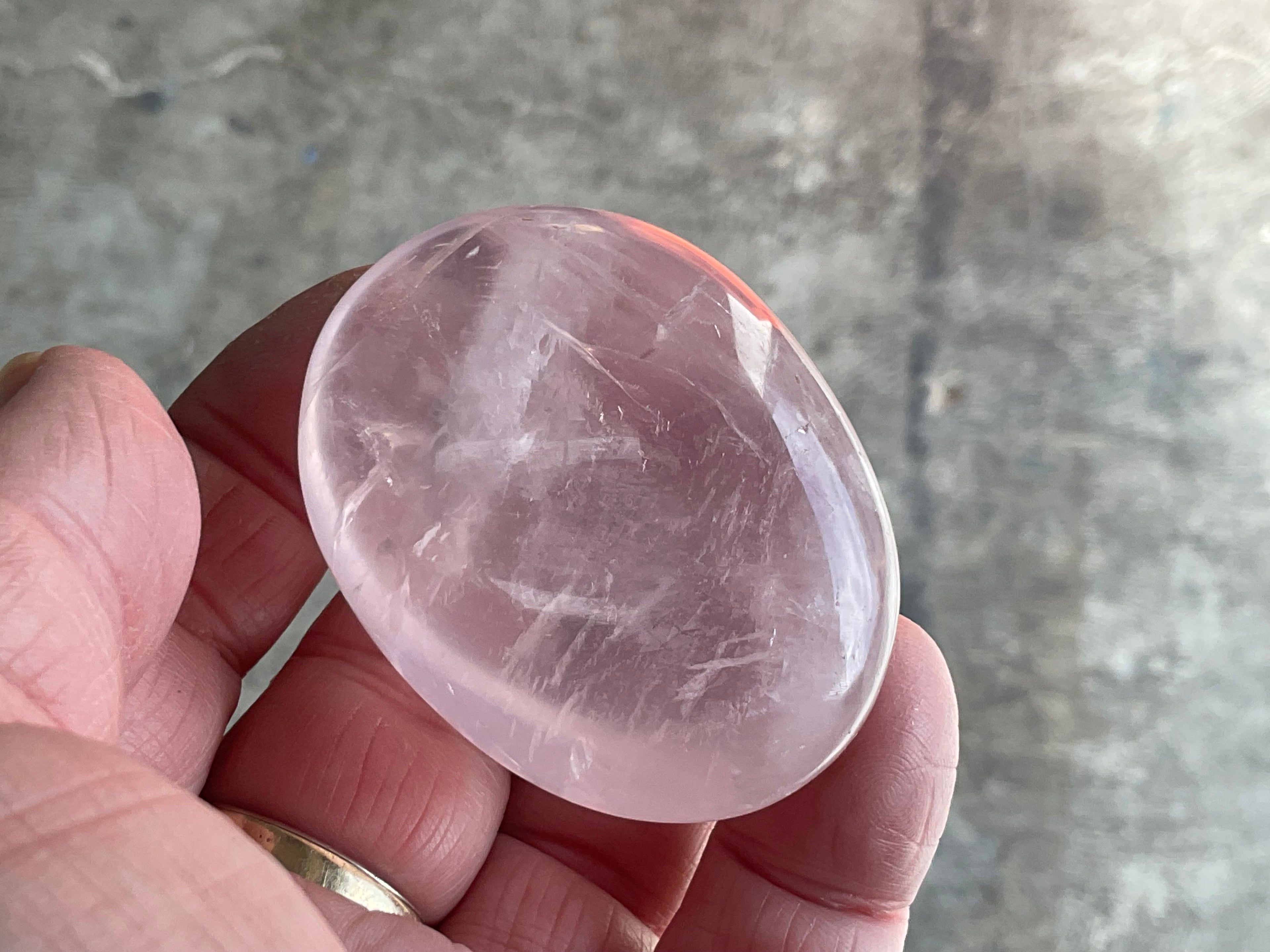 78g Rose Quartz Palmstone 3C