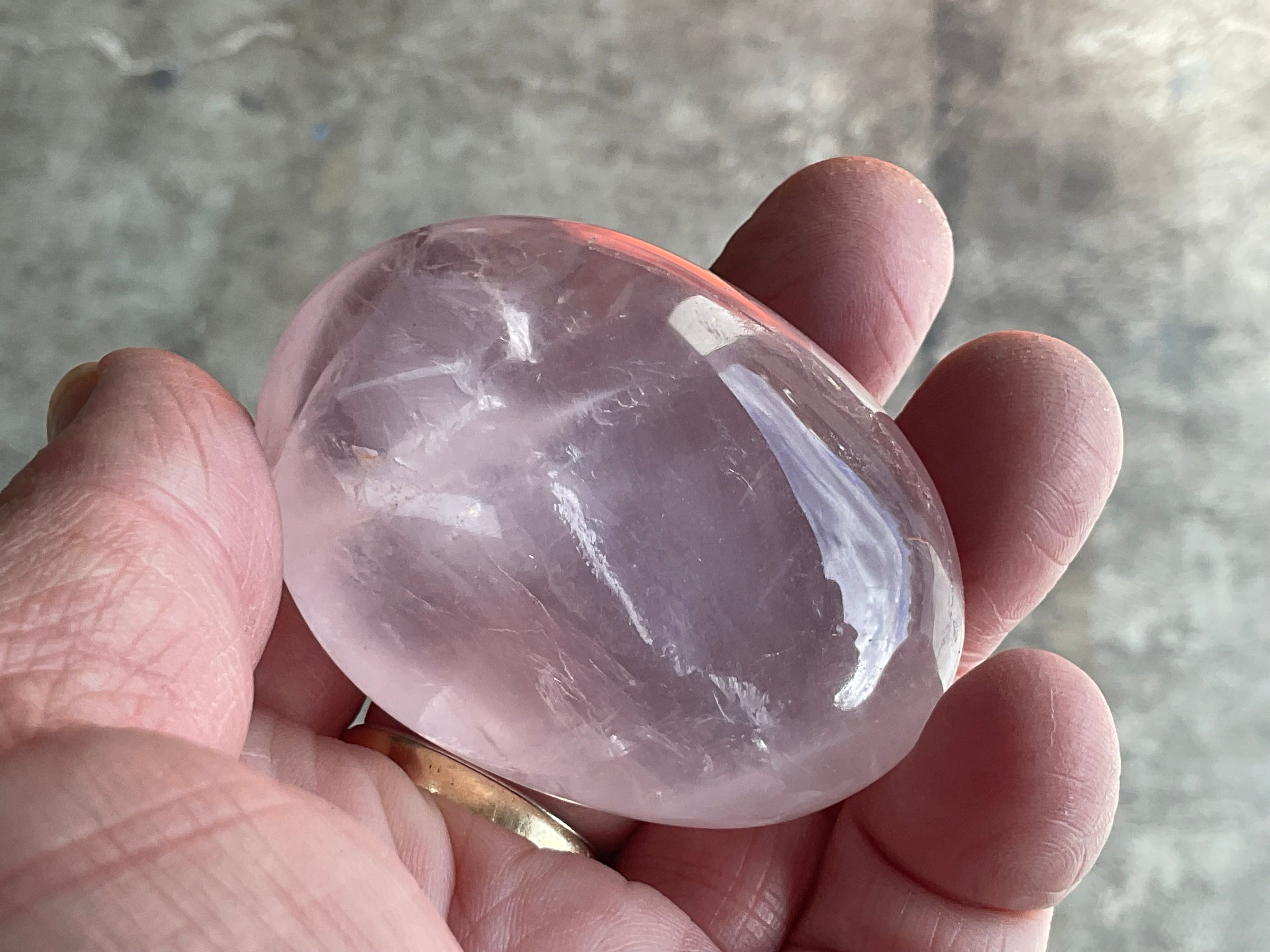 78g Rose Quartz Palmstone 3C