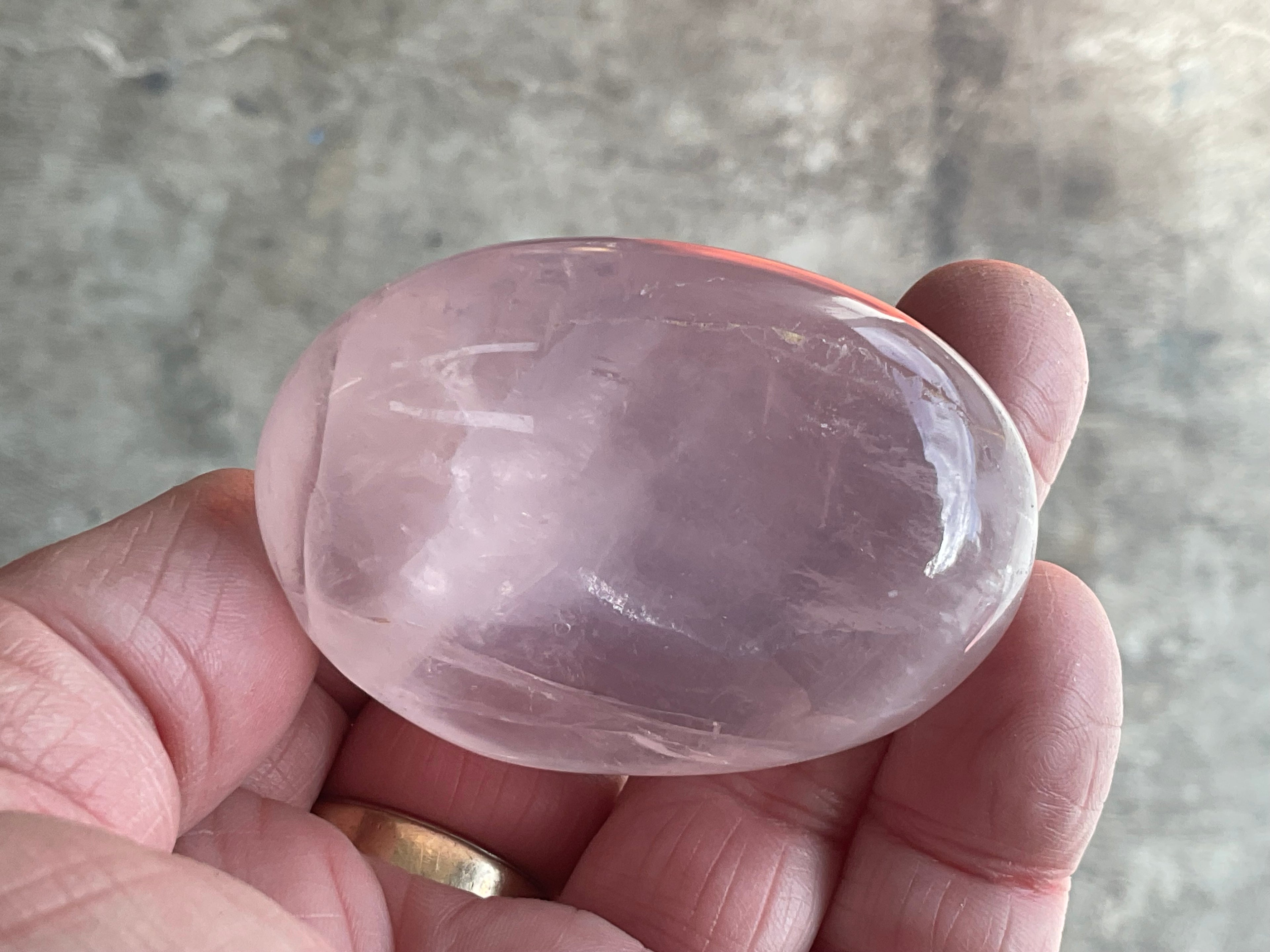 78g Rose Quartz Palmstone 3C