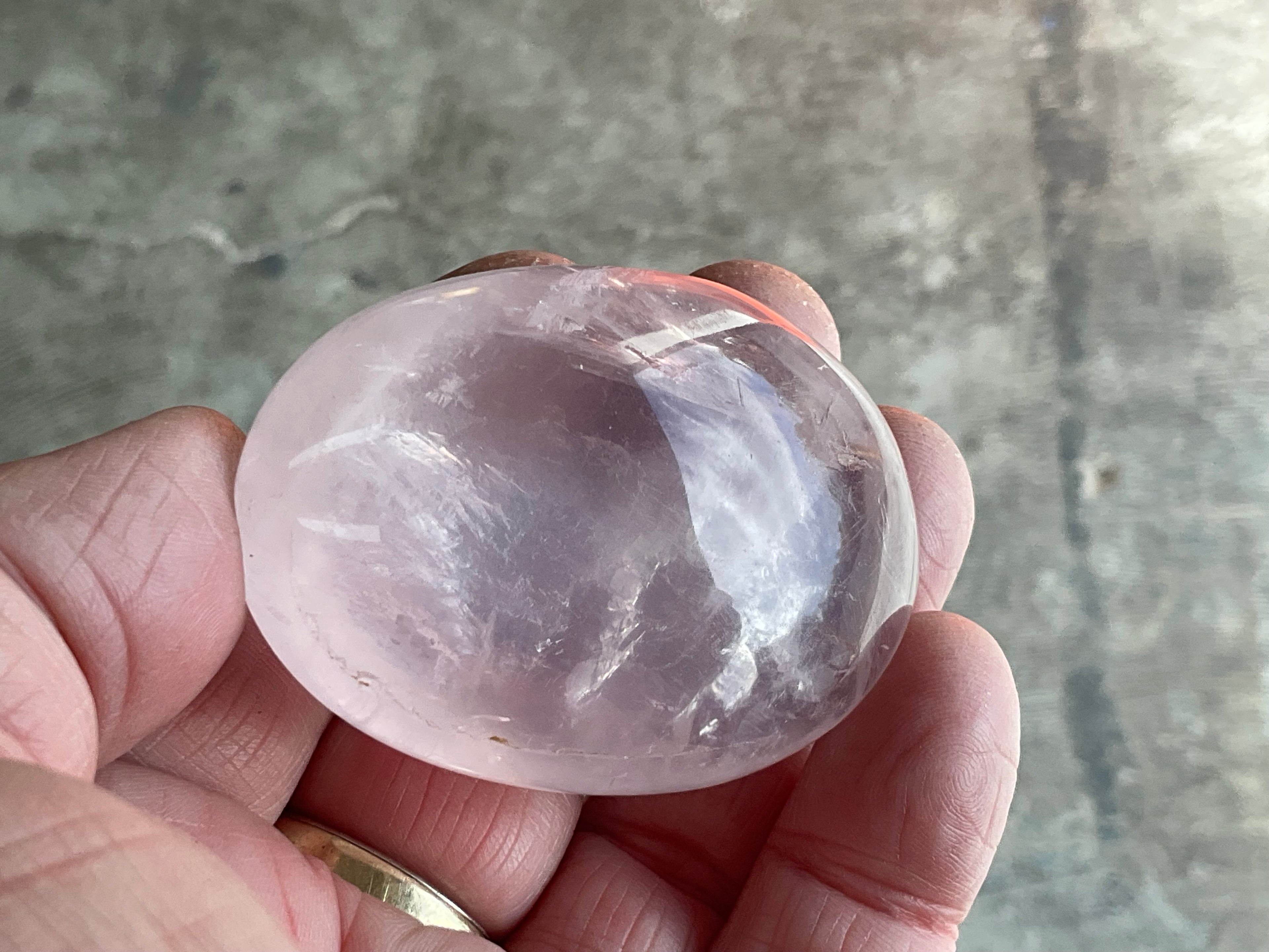 78g Rose Quartz Palmstone 3C