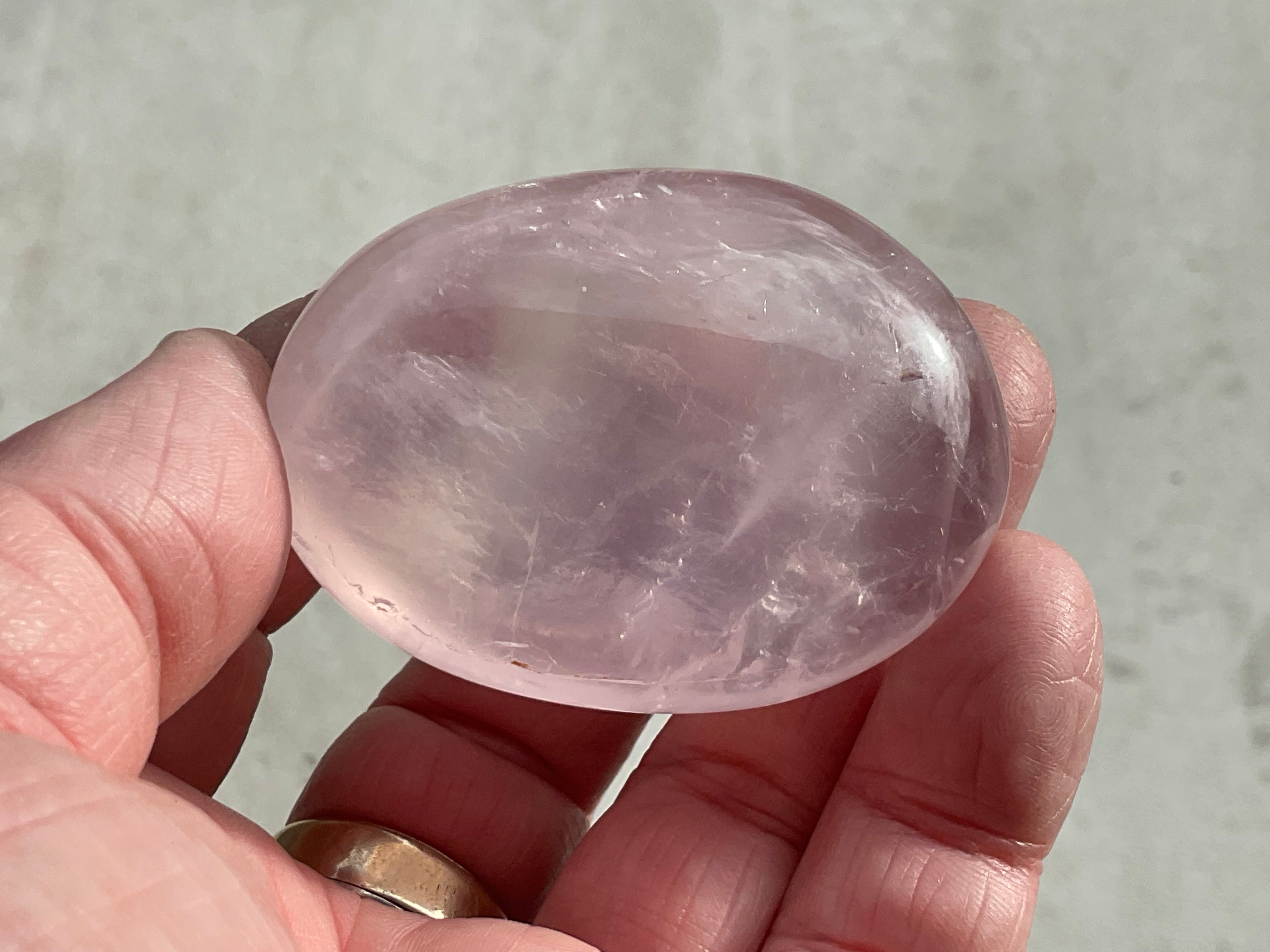78g Rose Quartz Palmstone 3C