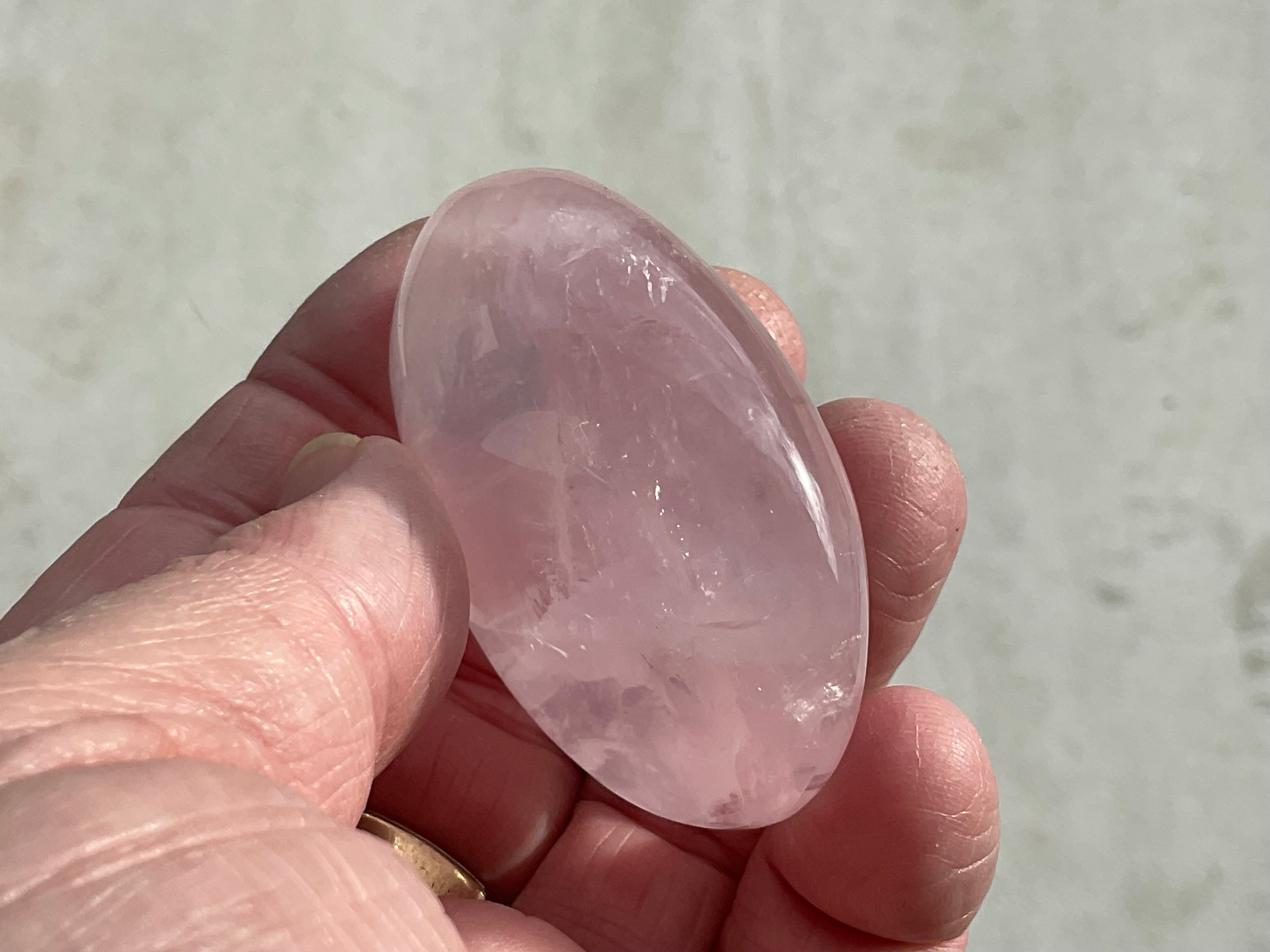 78g Rose Quartz Palmstone 3C