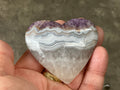 81g Amethyst Agate Heart 3A