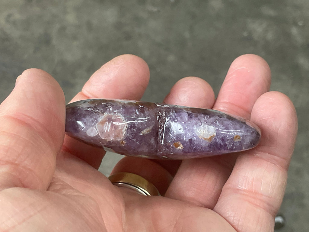81g Amethyst Agate Heart 3A