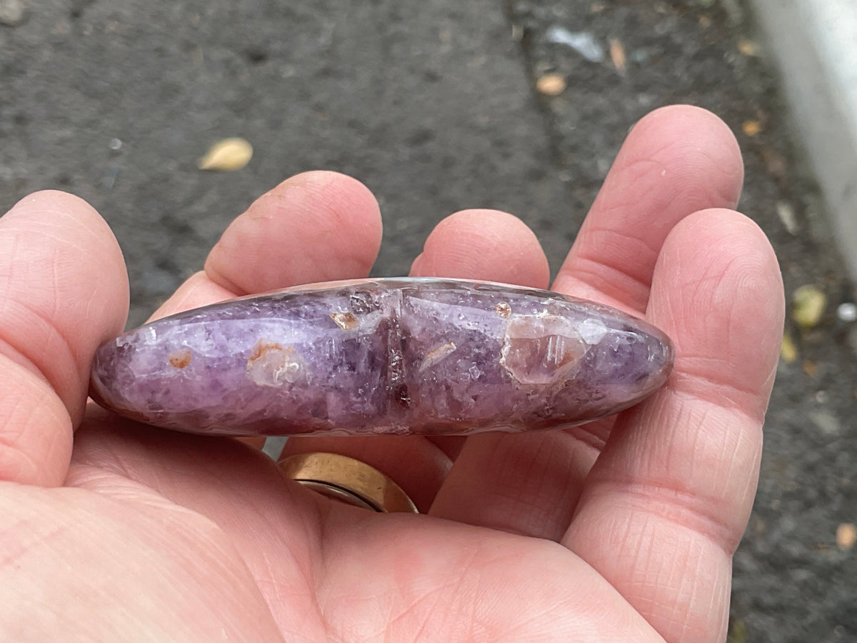 81g Amethyst Agate Heart 3A