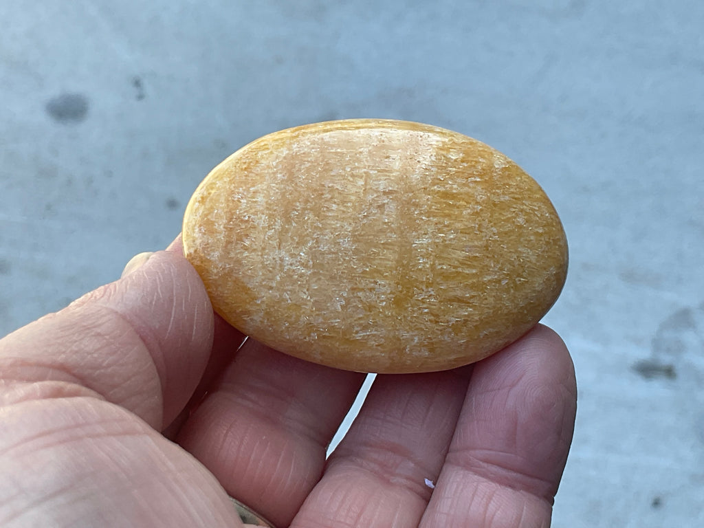 64g “Orange Fire” Calcite Palmstone 3A