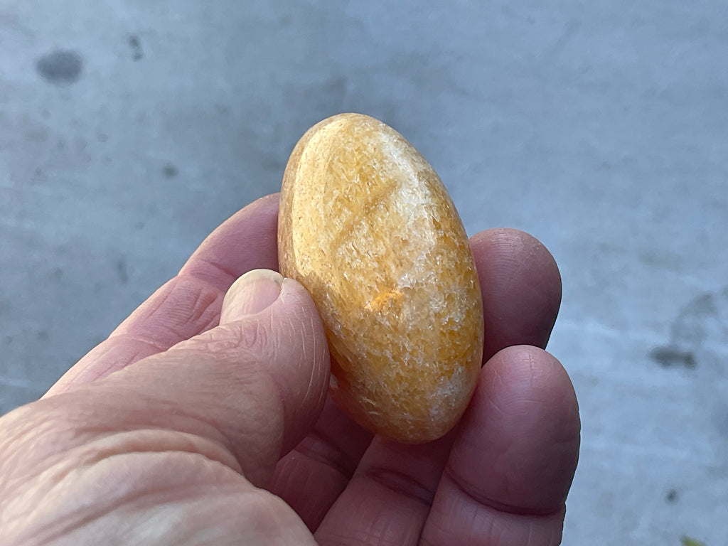 64g “Orange Fire” Calcite Palmstone 3A