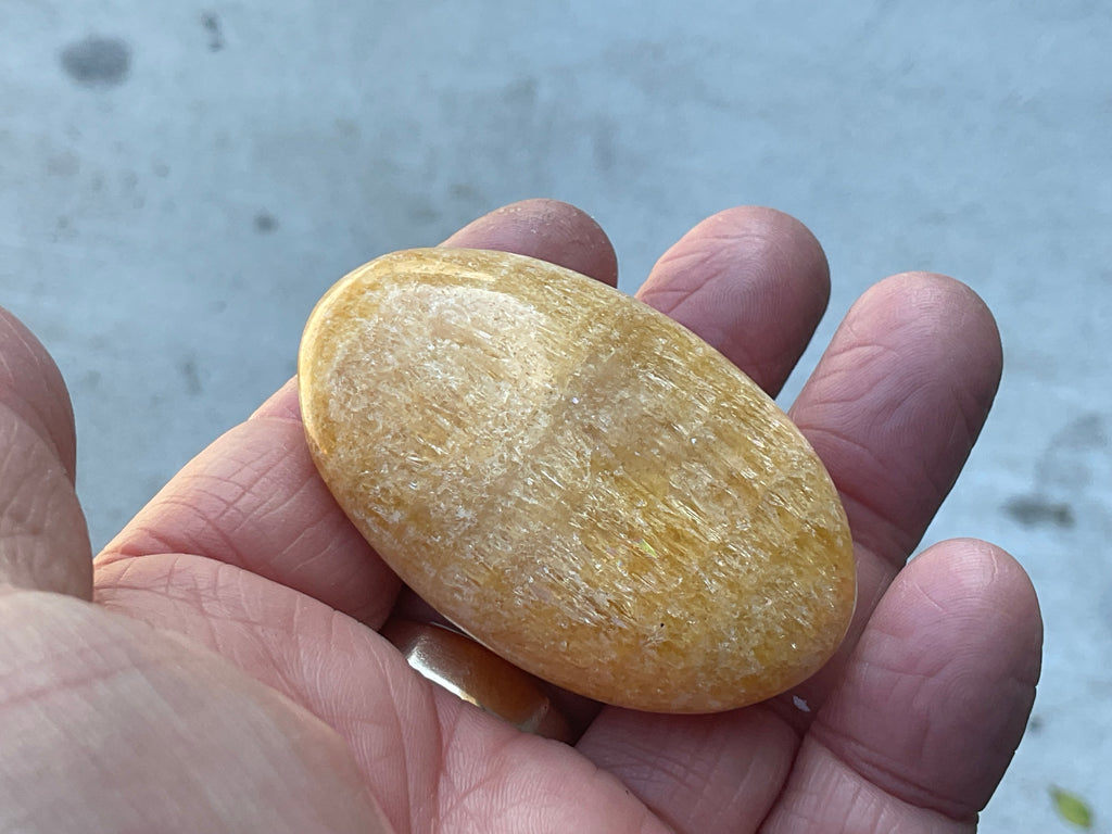 64g “Orange Fire” Calcite Palmstone 3A
