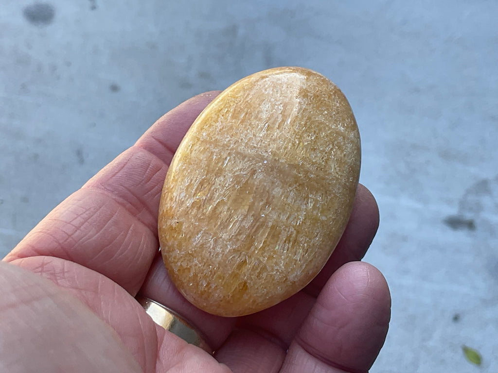 64g “Orange Fire” Calcite Palmstone 3A