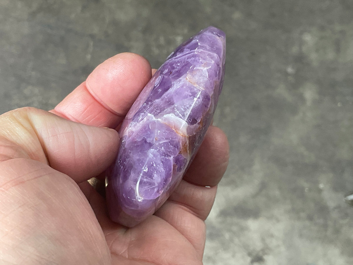 176g Amethyst Agate Heart 4A
