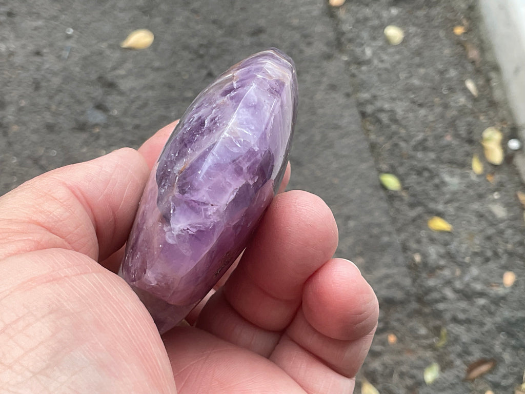 176g Amethyst Agate Heart 4A