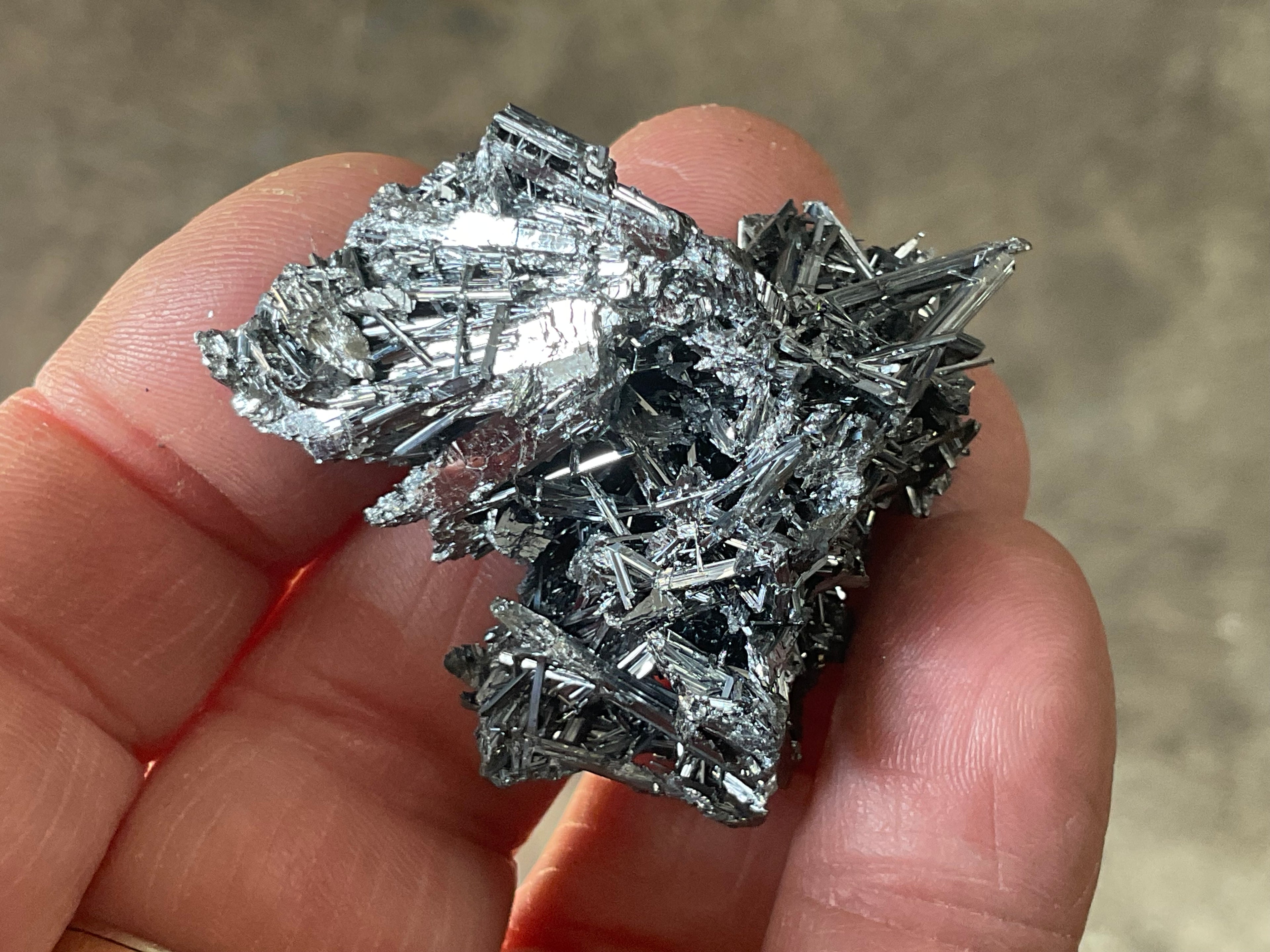 24g Chinese Stibnite Specimen 4A