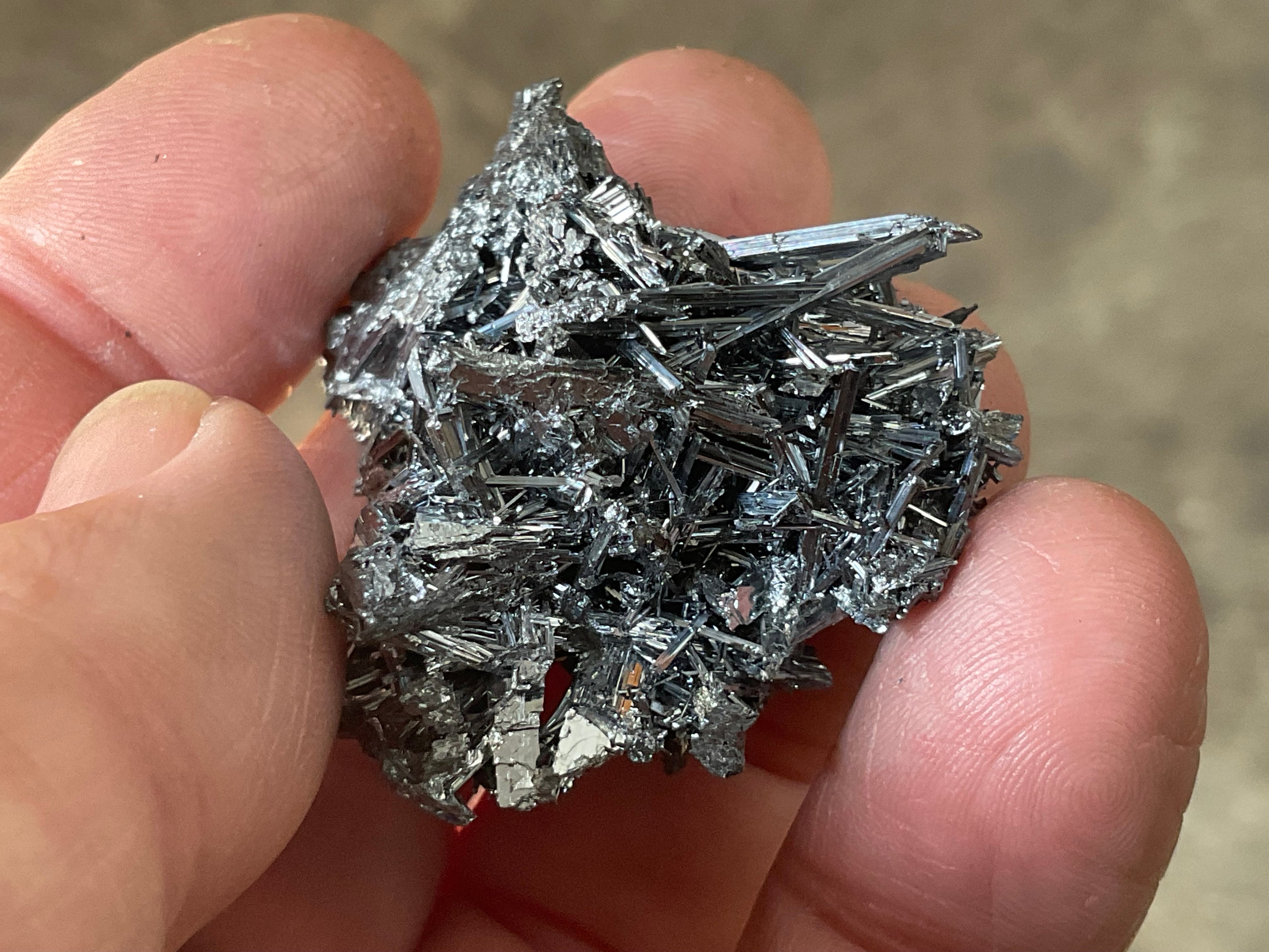 24g Chinese Stibnite Specimen 4A