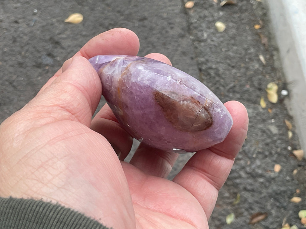 180g Amethyst Agate Heart 4B