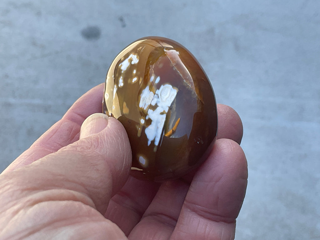 78g Orca Agate Palmstone 1B