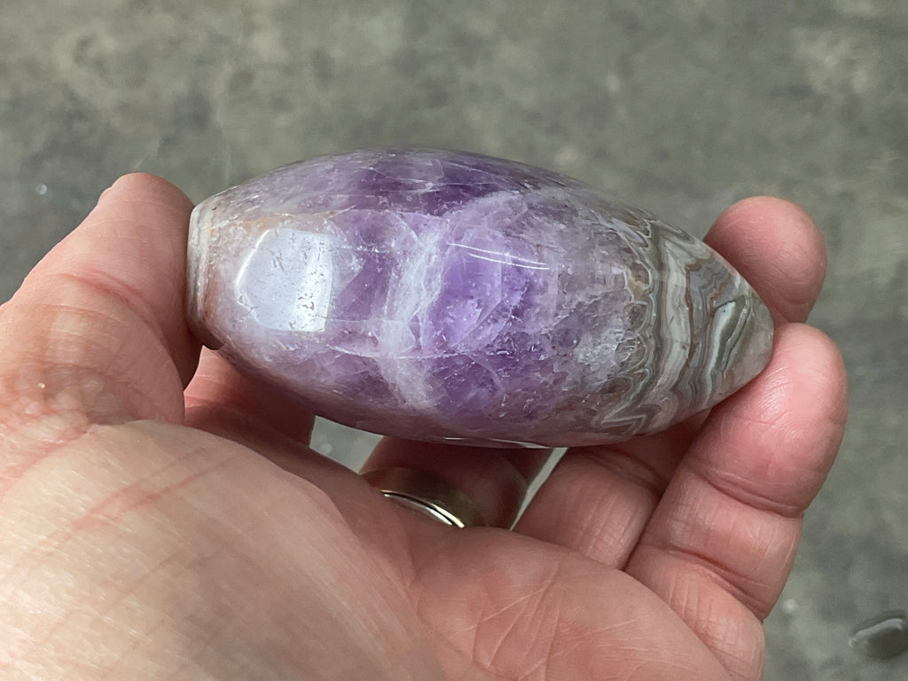256g Amethyst Agate Heart 4C